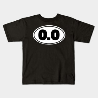 0.0 Funny Running Kids T-Shirt